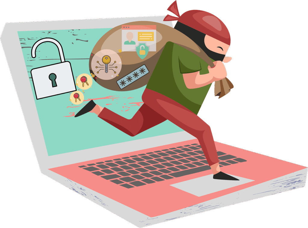 Free cybersecurity computer security hacking vector